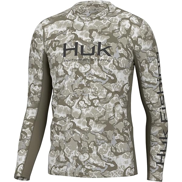 Chemise De Pêche Camouflage HUK Performance Fishing - Homme - Taille L - Manches Longues