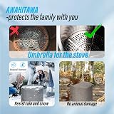 AWAHITAWA Fire Pit Cover for Solo Stove, Waterproof 20x17 Inch Shield view 3