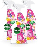 Dettol Flower Power Antibacterial Cleaning Spray 750ml Floral Pack of 3