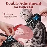 rabbitgoo Cat Harness and Leash Set Escape-Proof Extra Small Black Large view 3
