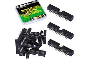 Pzsmocn 20 Pieces IDC 2 * 13 Double Row 2.0 mm Pitch JTAG ISP 26-Pin Straight Pin in-line Box Header Connector Adapter Cable Male Socket Terminal for PCB Electronic Equipment Projects.