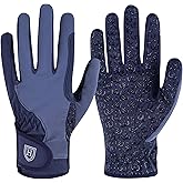 Harrison Howard Women’s Horse Riding Gloves All-Season Lightweight Non-Slip for Gardening, Running Equestrian Riding Gloves