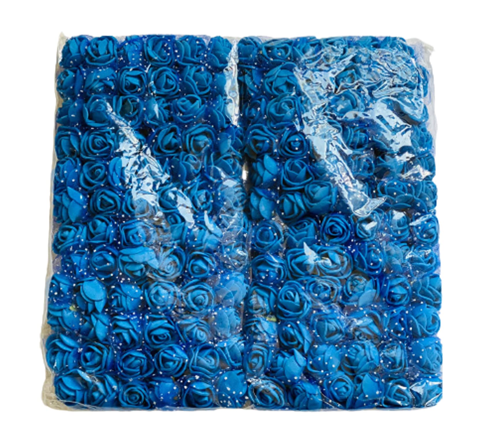 creative balloons Artificial Foam Rose Flowers Blue Foam Rose Fake Flower Heads Gift Flowers Wedding Birthday Memorial Day DIY Foam Flowers for Crafting Home Office Decoration 144pcs