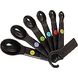 OXO Good Grips 7-Piece Plastic Measuring Spoons, Black