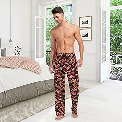Ollabaky Pajama Pants for Men Bacon Pattern Men's