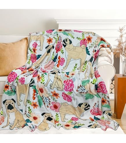 pug blanket amazon