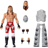 Mattel WWE Ultimate Edition Shawn Michaels Action Figure &amp; Accessories | Shawn Michaels Figure Set, 6-inch Collectible with Swappable Heads &amp; Hands, 30 Articulation Points