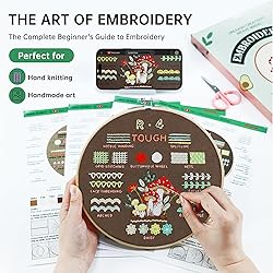 CYANFOUR 4 Stage Beginners Embroidery Kit for