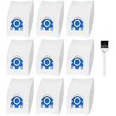 Vacuum Cleaner Bags Fit for Miele Classic C1 Complete C1 C2 C3, Pack of 9 | 3D Efficiency Airclean Bags with 3 Motor Protection Filters and 3 AirClean Filters, Fit S227 S240 S270 S400 S2 S5 S8 Series