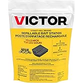Victor M922CAN Fast-Kill Brand Refillable Mouse Bait Station - 8 Baits