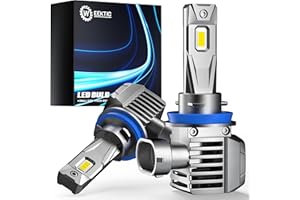 weektic [2024 Upgrade] H11 LED Light Bulbs [Super Bright] 24000lm 700% Brighter 1:1 Size Design With 6500k Cool White, Halogen Replacement, Fog Light Bulbs, Plug and Play, Pack of 2
