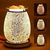 Makimoo Electric Wax Melt Burner Silver Mosaic Wax Warmer Night Light view 3