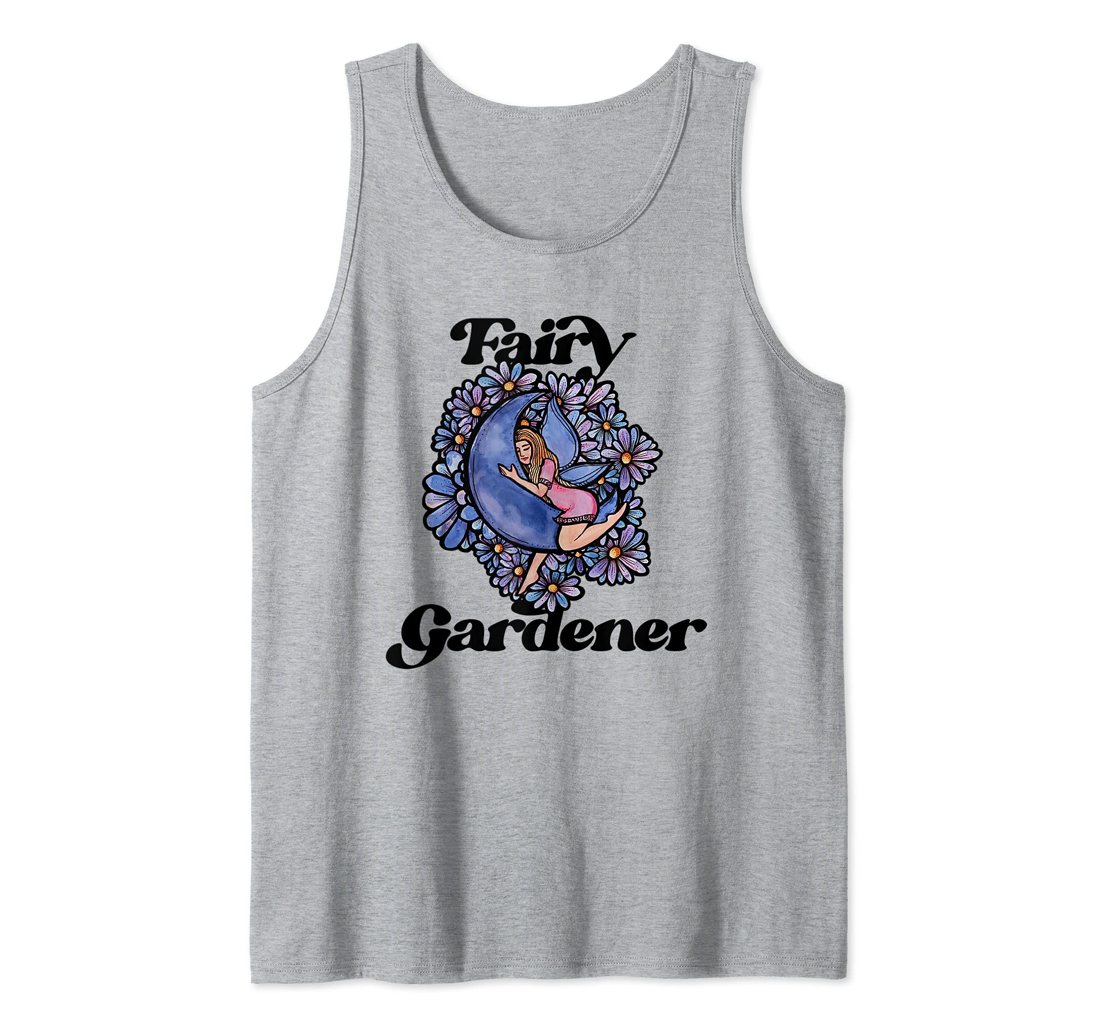 Fairy Gardener Cute Faerie Garden Purple Moon Tank Top
