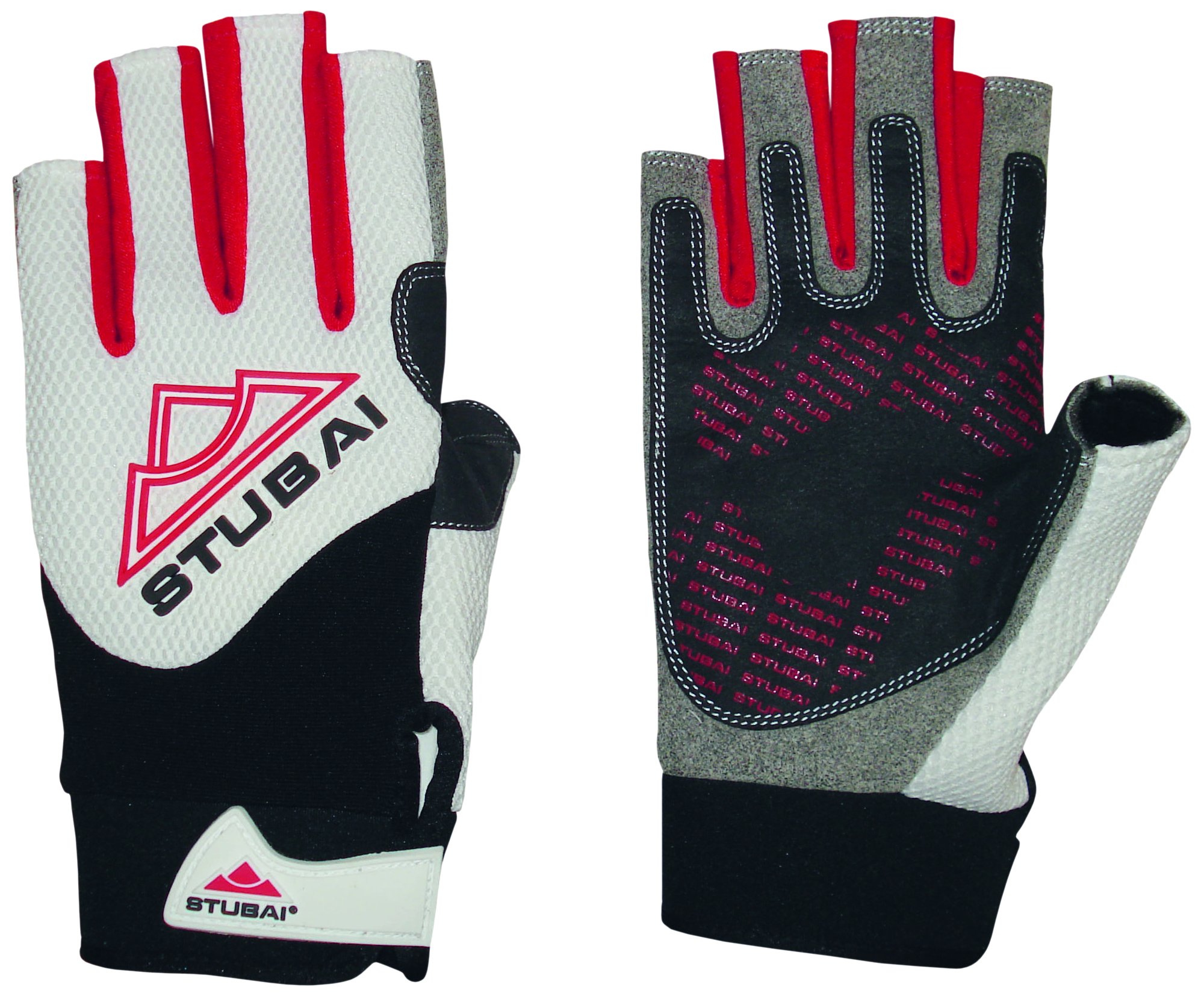 Eternal 41732 Stubai Sports Eternal 3/4 Finger Gloves - White, X-Large