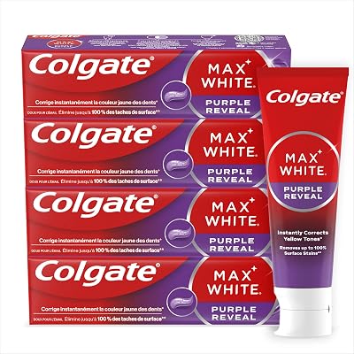 Dentifrice Blanchissant Max White Purple Reveal, Lot de 4 x 75 ml