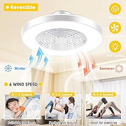 KAMLAM 24" Low Profile Ceiling Fans with