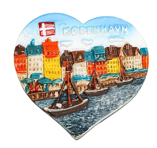 zamonji Nyhavn, Copenhague, Dinamarca 3D Imán de Nevera Imanes ...