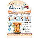 SinkShroom The Revolutionary Sink Drain Protector Hair Catcher/Strainer/Snare, Orange