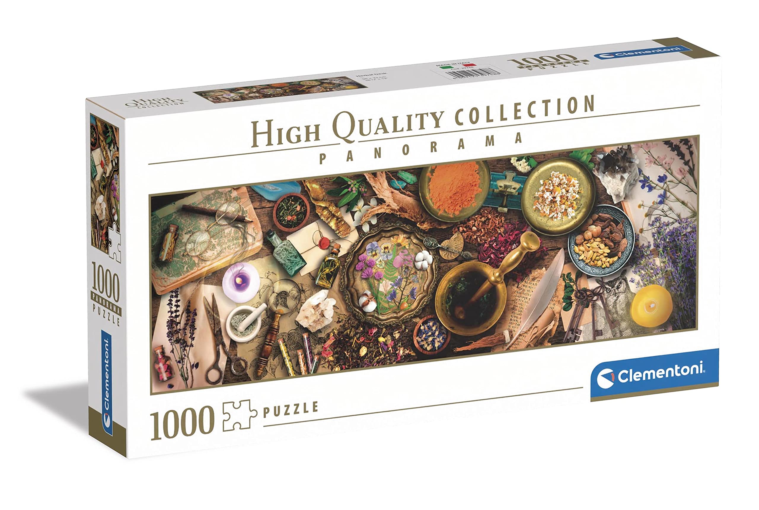 Clementoni - 39748 collection Panorama Herbalist Desk - Jigsaw Puzzle 1000 Pieces, Jigsaw Puzzle For Adults - Made In Italy