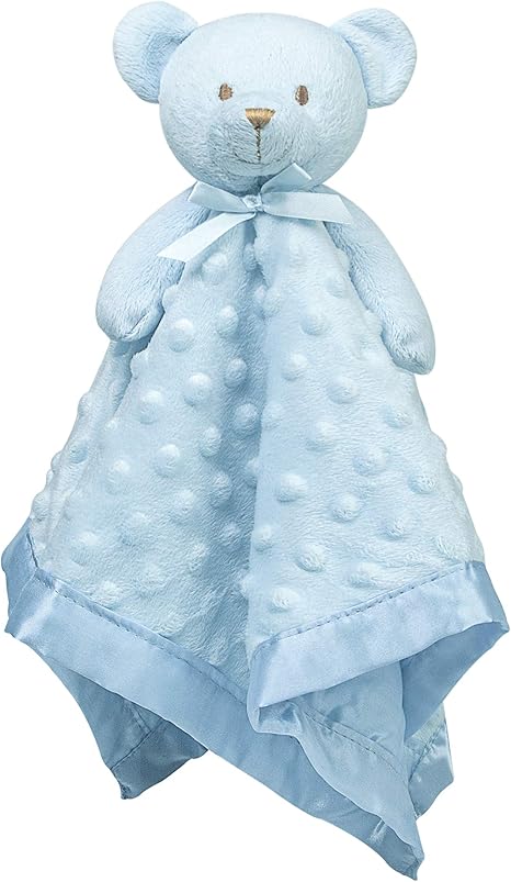 Pro Goleem Teddy Bear Baby Lovey Stuffed Plush Lovie Security Blanket For Boys And Girls Minky Dot Fabric Best Gift For Newborn Infant Blue 15 Inch Amazon Ca Home Kitchen