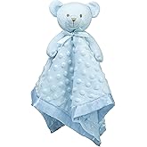 Pro Goleem Teddy Bear Lovey Baby Security Blanket for Boys and Girls Unisex Soft Lovie Baby Gifts for Newborn Toddler Snuggle Toy Stuffed Animal Blue 16 Inch