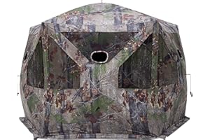 Barronett Blinds® Pentagon™, Portable Hunting Blind, 5-Sided Hub Blind, Huge Interior, Low Profile Windows, 4-Person, 72" x 96" x 96"