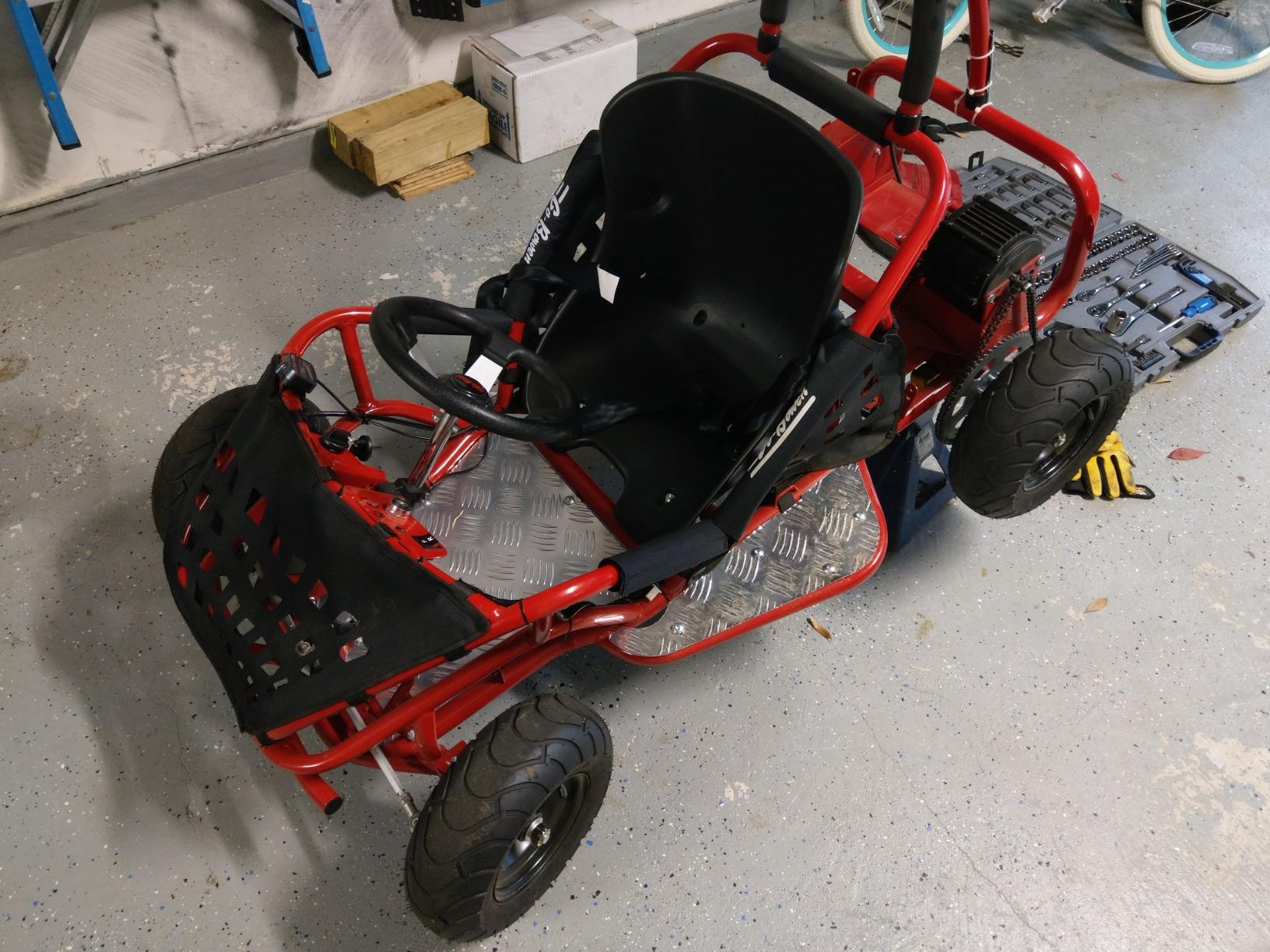 38/mo Finance GoBowen Baja 1000W 48V Electric Kids GoKart Red