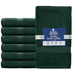 DAN RIVER 6-Pack Premium Hand Towels