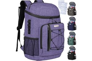 HXLGMD Backpack Coolers Insulated Leak Proof 30 Cans, Soft Sided Insulated Cooler Bags Ice Chest Backpack for Beach Travel Camping, with Reusable Ice Packs