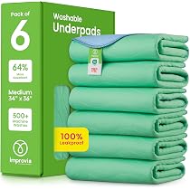 Amazon.com: IMPROVIA Almohadillas lavables de 34 x 36 pulgadas ...
