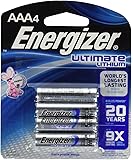 ENERGIZER L92 ULTIMATE LITHIUM 4 AAA ON CARD