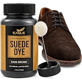 Dark Brown Suede Dye for Shoes, Boots, &amp; Accessories &ndash; Permanent Suede Color Restorer with Built-in Applicator &ndash; Shoe Dye for Touch-Ups, Customization &amp; Repairs &ndash; 3 fl oz