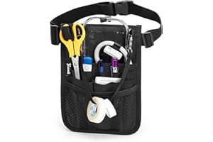 Trunab Nurse Fanny Pack with Tape Holder and Multiple Compartments, Nurse Belt Organizer with Adjustable Waist Strap, Nurse T
