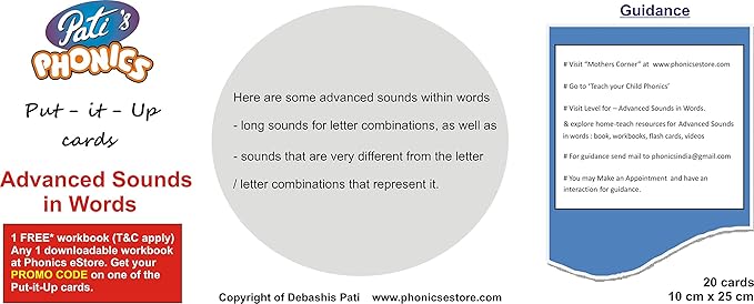 Phonics Advanced Sounds in Words Put-it-up Cards