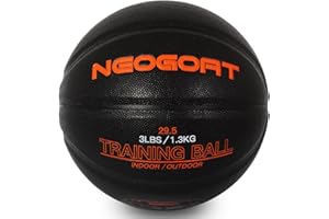 NEOGOAT 3LBS/2.2LBS 29.5"/28.5" Weighted Heavy Basketball Training Equipment for in& Outdoor Improving Handling Dribbling, Passing&Rebounding Skills Weighted Training Basketball(Deflated,Size 7/6)