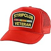 ALLNTRENDS Stripclub Veteran Trucker Hat Funny Cap Adult Baseball Adjustable Embroidered Snapback