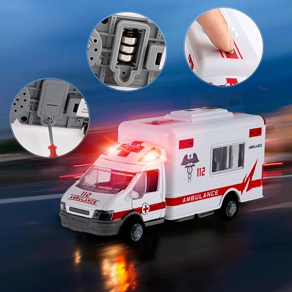 diecast ambulance with working lights
