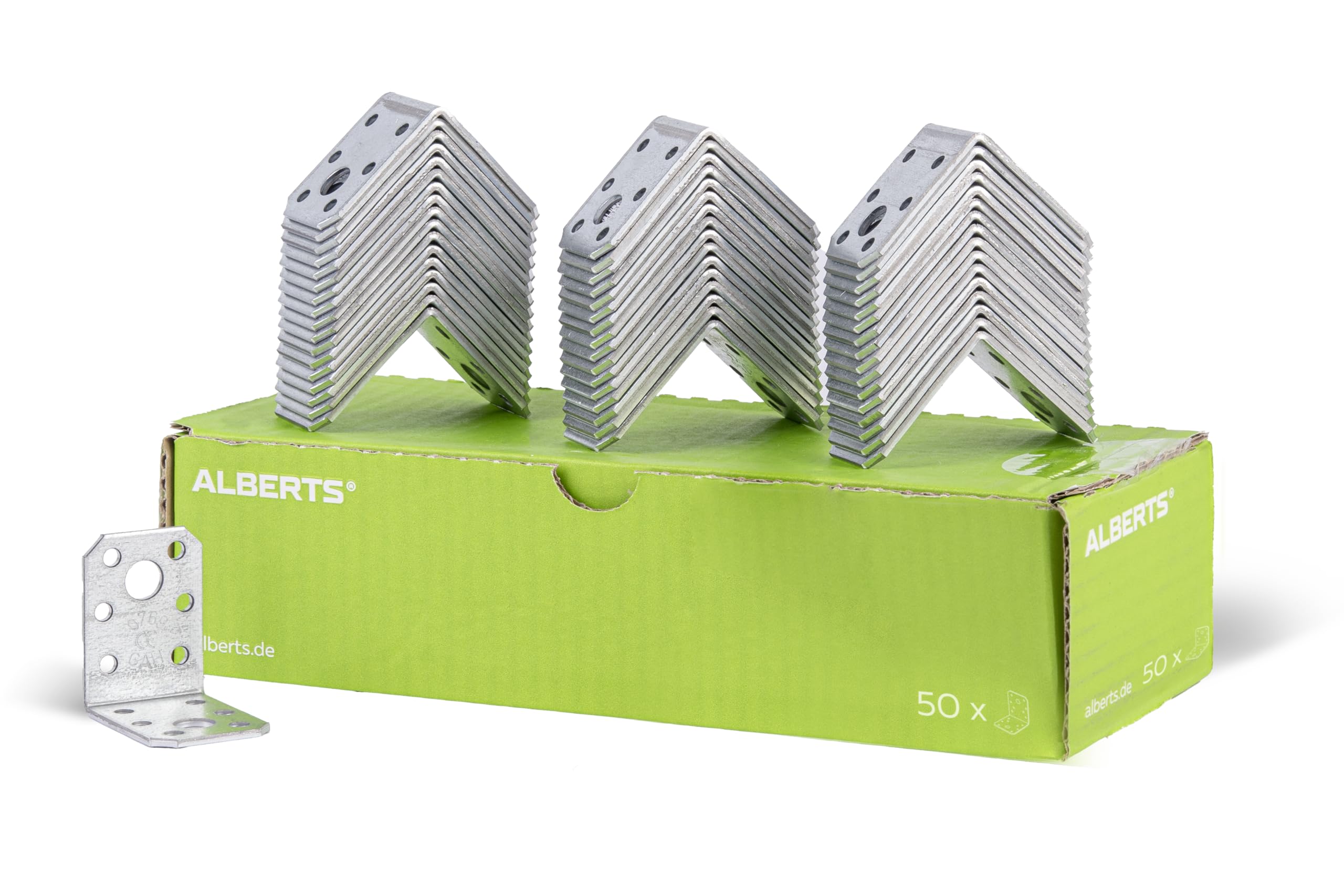 Angle Connector 50 x 50 x 35 mm / 50 STK. Oberflaeche: sendzimirverzinkt