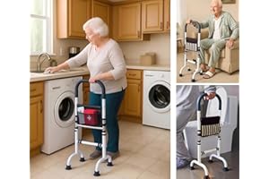 Stand Assist Aid Quad Walking Cane for Elderly; Standing Assist Cane for Couch Toilet; Mobility Aids for Seniors Indoor Use; 