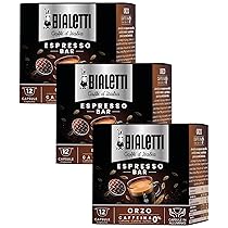 Bialetti Caffè d’Italia, Box 12 Capsule, Orzo, Compatibili con Macchine Bialetti sistema chiuso, 100% Alluminio (Confezione da 3)