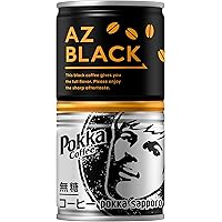[Amazon限定ブランド] ポッカサッポロ ポッカコーヒー AZブラック 185ｇ缶 ×30本