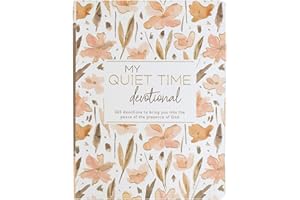 My Quiet Time Devotional - 365 Devotions for Women To Bring You Into The Peace Of The Presence of God Peach Floral Softcover Flexcover Gift Book w/Ribbon Marker