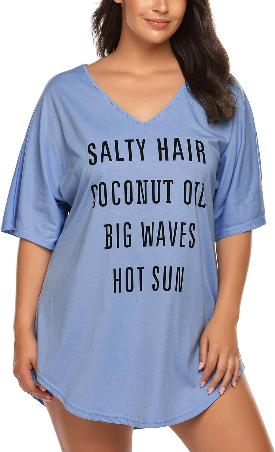 plus size baggy t shirts