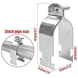 10 Set Tube Clamp Universal Strut Pipe Clamps, 2