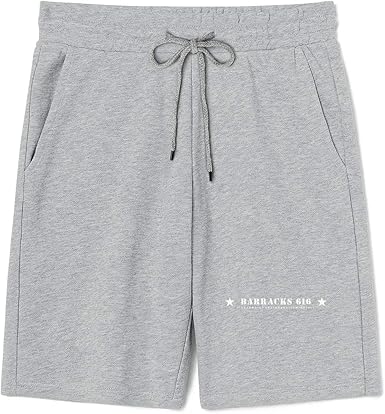 gray sweat shorts men