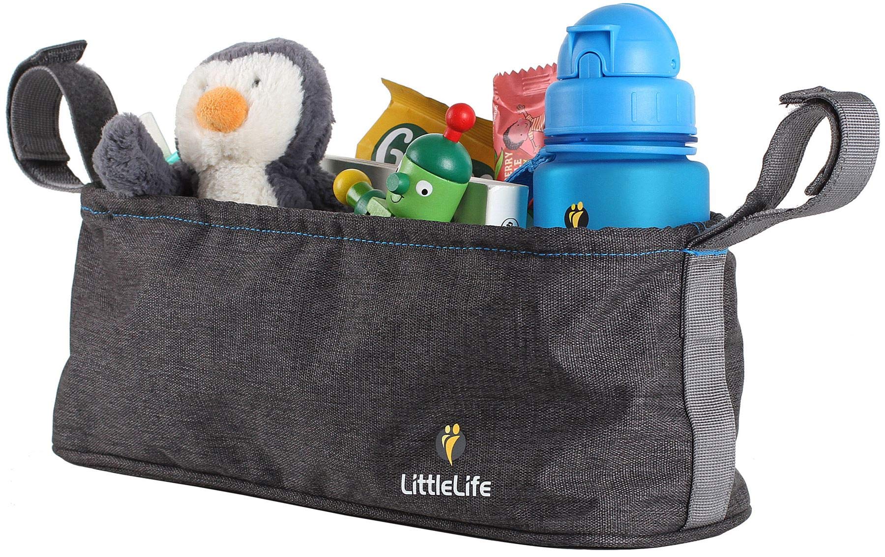 LittleLife Buggy and Pushchair Organiser Universal Fit With 2 Bottle Holders And Water Resistant Cover BPA-Free
