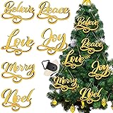 12 Pieces Christmas Wood Signs Christmas Joy