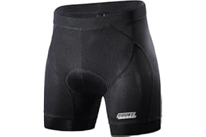 Souke Sports Men's Cycling Underwear Shorts 4D Padded Bike Bicycle MTB Liner Shorts with Anti-Slip Leg Grips