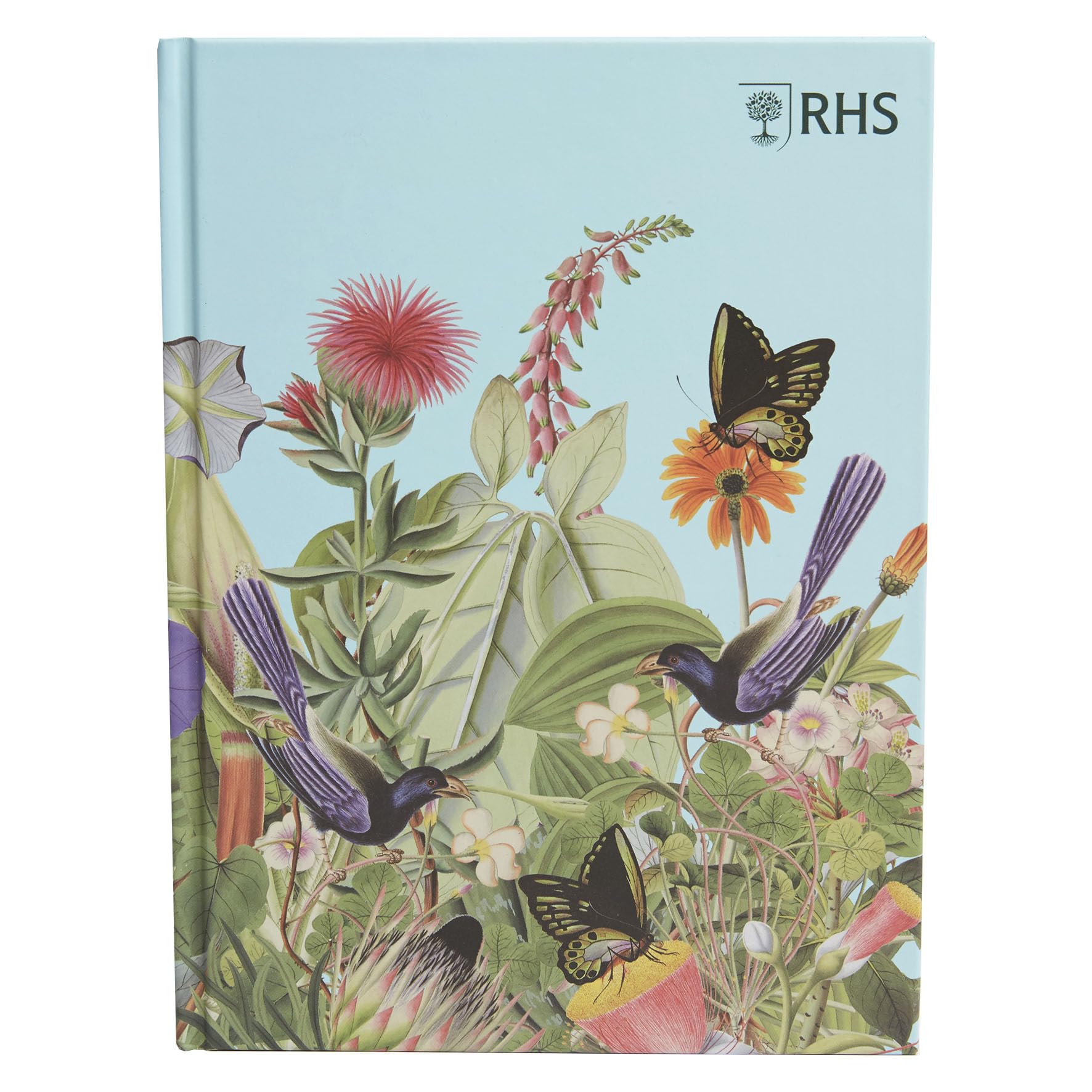RHS The Royal Horticultural Society 160 Page Hardbound Sketchbook (110gsm), Bird Scene, A5, Multicoloured, For Sketching, Drawing, Scrapbooking, Notes, Ideas, Painting, Acrylic, Watercolour