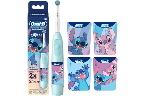 Oral-B Kid's Electric Battery Powered Toothbrush for Ages 3+, Extra Soft Bristles